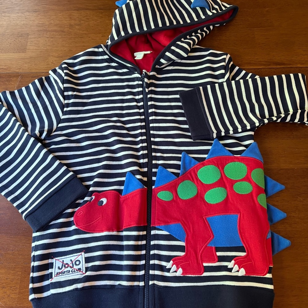 JoJo Maman Bebe Dino Jacket Boys Size 5-6